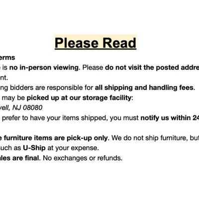 Please Read