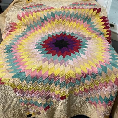 Sale Photo Thumbnail #253: Measures approximately 42" wide x 84" long. 

May have some age-related staining and/or frayed areas.