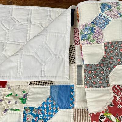 Sale Photo Thumbnail #273: Measures approximately 66" wide x 80" long.

May have some age-related staining and/or frayed areas.