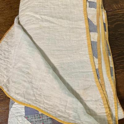 Sale Photo Thumbnail #277: Measures approximately 67.5" wide x 68" long. 

May have some age-related staining and/or frayed areas.