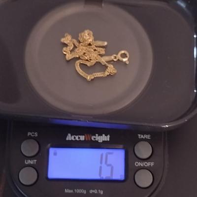 14 Karat Yellow Gold Chain- Approx 9" Long and Total Weight 1.5 Grams (#5)