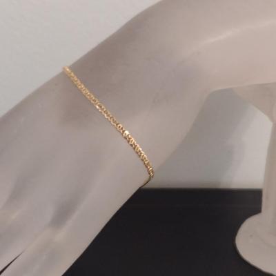 14 Karat Yellow Gold Bracelet- Approx 7" Long and Total Weight 1.0 Grams (#6)