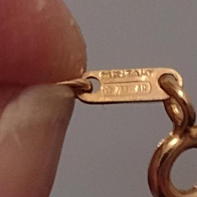 14 Karat Yellow Gold Bracelet- Approx 7" Long and Total Weight 1.0 Grams (#6)