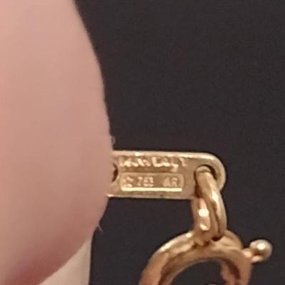 14 Karat Yellow Gold Bracelet- Approx 7" Long and Total Weight 1.0 Grams (#6)