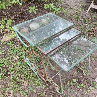 Sale Photo Thumbnail #331: Wrought iron bases.