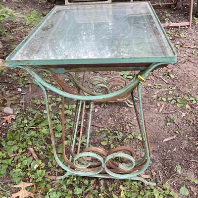 Sale Photo Thumbnail #329: Wrought iron bases.