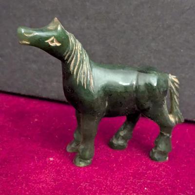 Vintage Hand Carved Jade Horse #21