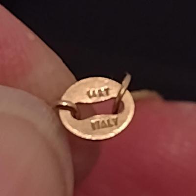 14 Karat Yellow Gold Necklace- Approx 17 3/4" Long and Total Weight 1.1 Grams (#8)