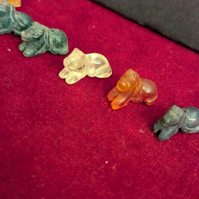 Tiny Hand Carved Stone Horse Figurines #22