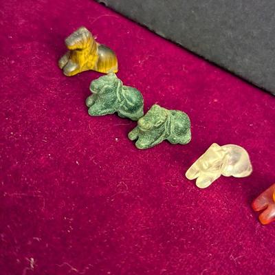 Tiny Hand Carved Stone Horse Figurines #22