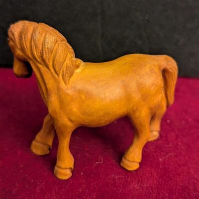 Japanese Boxwood Hand Carved Netsuke Horses #26