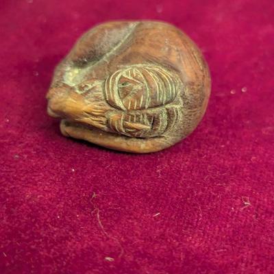 Japanese Boxwood Hand Carved Netsuke Horses #26