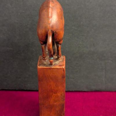 Asian Boxwood Hand Carved Animal Horse Statue #27