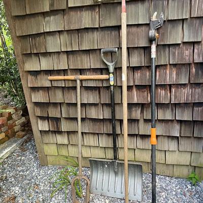 Sale Photo Thumbnail #431: Includes Fiskars limb cutter and snow shovel.