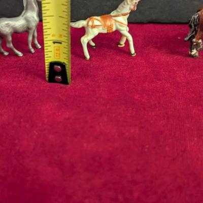 Metal & Porcelain Miniature Horse Figures #29