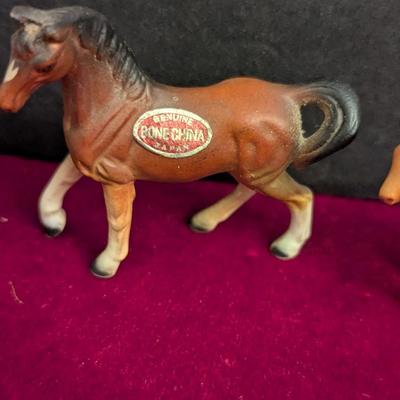 Vintage China/Porcelain/Resin Horse Figurines 1 Is A Wade Whimsies From England #32