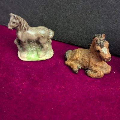 Vintage China/Porcelain/Resin Horse Figurines 1 Is A Wade Whimsies From England #32