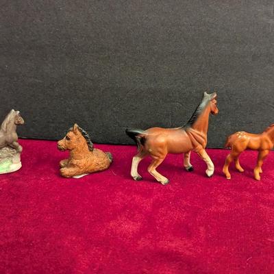 Vintage China/Porcelain/Resin Horse Figurines 1 Is A Wade Whimsies From England #32