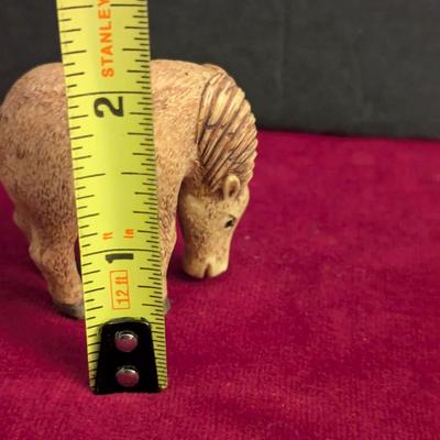 Hand Carved Boxwood Horse Figure #39