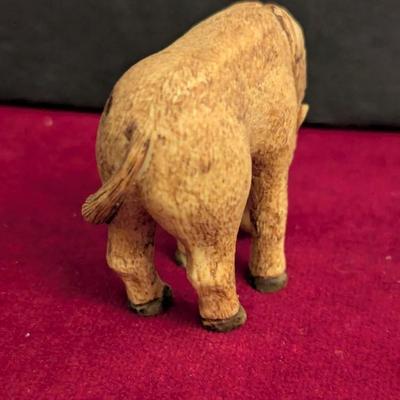 Hand Carved Boxwood Horse Figure #39
