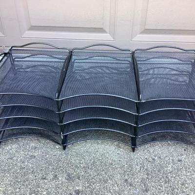 Sale Photo Thumbnail #202: Both are metal Mail slow is heave metal with 12 slots.  The baskets are aluminum and light weight.  They are stacking and attach to each other.  Nice for office or mail station.