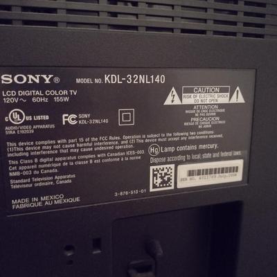 Sony Bravia Television with Remote Control