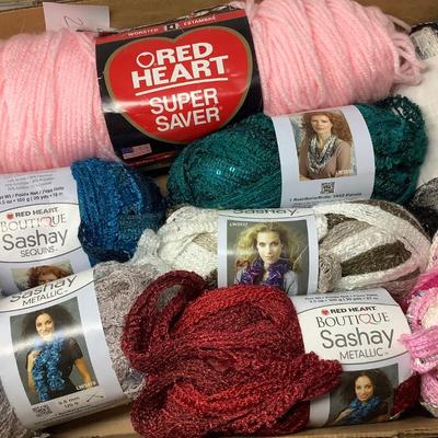 Sale Photo Thumbnail #217: You get 16 scans of yarn and material several knitting needs and a mini ironing board.