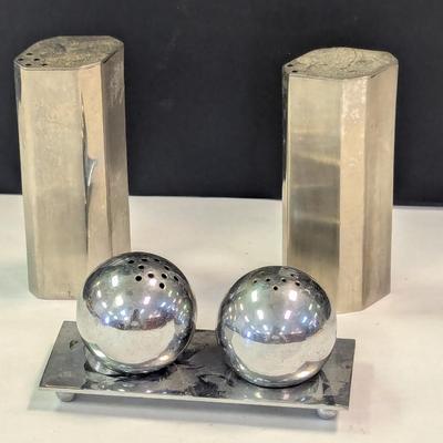 Ikea Stainless Shakers & Round Chrome Shakers