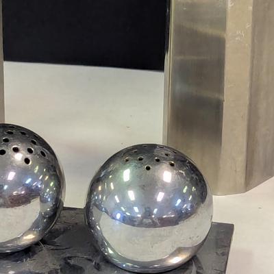 Ikea Stainless Shakers & Round Chrome Shakers