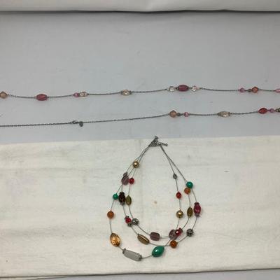 Sale Photo Thumbnail #221: You get two Lea Sophia necklaces, one long necklace the other is a choker. Both marked Lea Sophia.