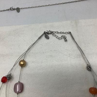 Sale Photo Thumbnail #224: You get two Lea Sophia necklaces, one long necklace the other is a choker. Both marked Lea Sophia.