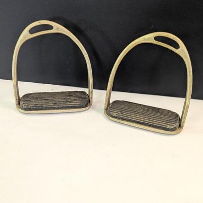 Vintage Brass Stirrups