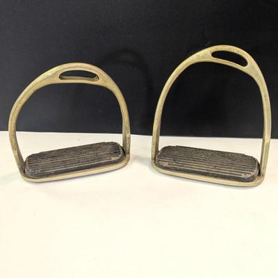 Vintage Brass Stirrups