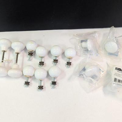 Vintage White Dresser Knobs