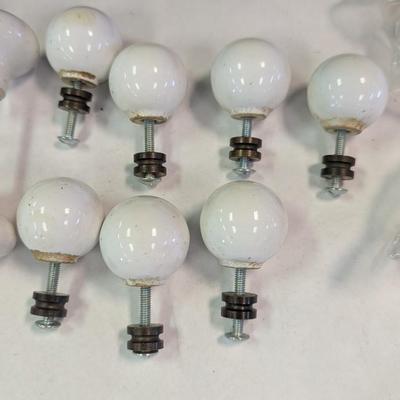 Vintage White Dresser Knobs
