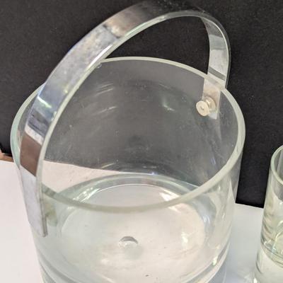 Bar-ware Set Ice Bucket Tray Shot Glasses