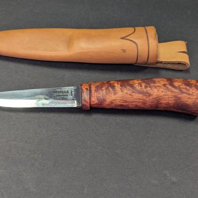 Sale Photo Thumbnail #617: Helle Norwary Outdoor Knife with Leather Sheath #11