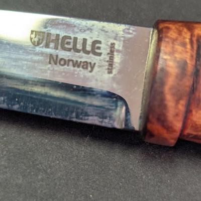Sale Photo Thumbnail #618: Helle Norwary Outdoor Knife with Leather Sheath #11