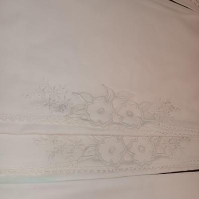 FOUR SETS (8) OF CRAFTED PILLOWCASES