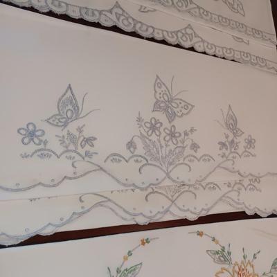 FOUR SETS OF HANDCRAFTED PILLOW CASES