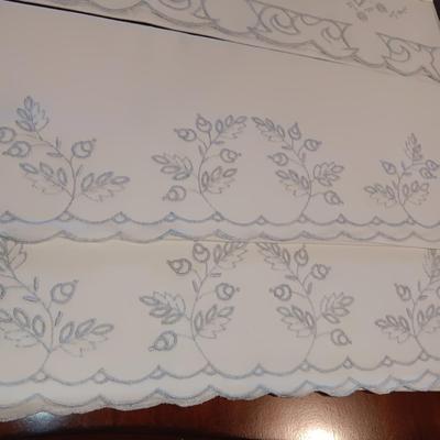 THREE SETS OF HANDCRAFTED PILLOW CASES