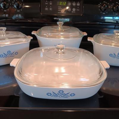 8-PIECE CORNINGWARE CASSEROLE DISHES