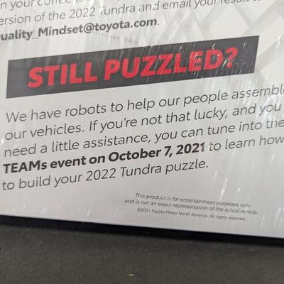 Sale Photo Thumbnail #115: Toyota Quality Month 2022 Tundra Puzzle - Sealed