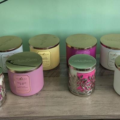 Array Of White Barn Candles #5 (Most Of Them Have Not Been Used) (FR)