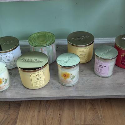 Array Of White Barn Candles #6 (Most Of Them Have Not Been Used) (FR)