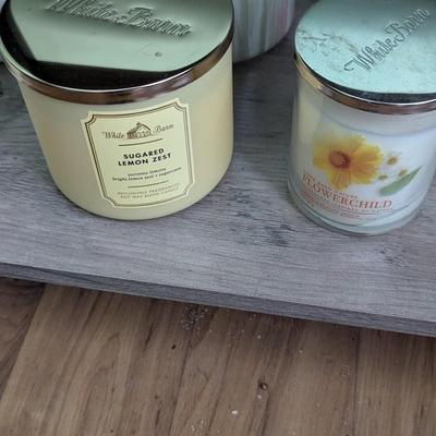 Array Of White Barn Candles #6 (Most Of Them Have Not Been Used) (FR)