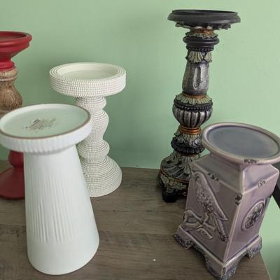 Array Of Pedestal Candle Stands (FR)