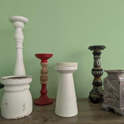 Array Of Pedestal Candle Stands (FR)