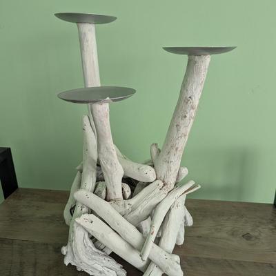 Driftwood Candle-holder Centerpiece Beach Decor (FR)