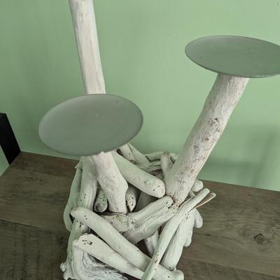 Driftwood Candle-holder Centerpiece Beach Decor (FR)